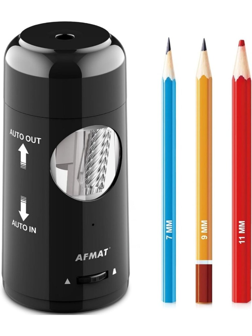 Rechargeable Electric Pencil Sharpener - Automatic, Portable for Jumbo & Colored